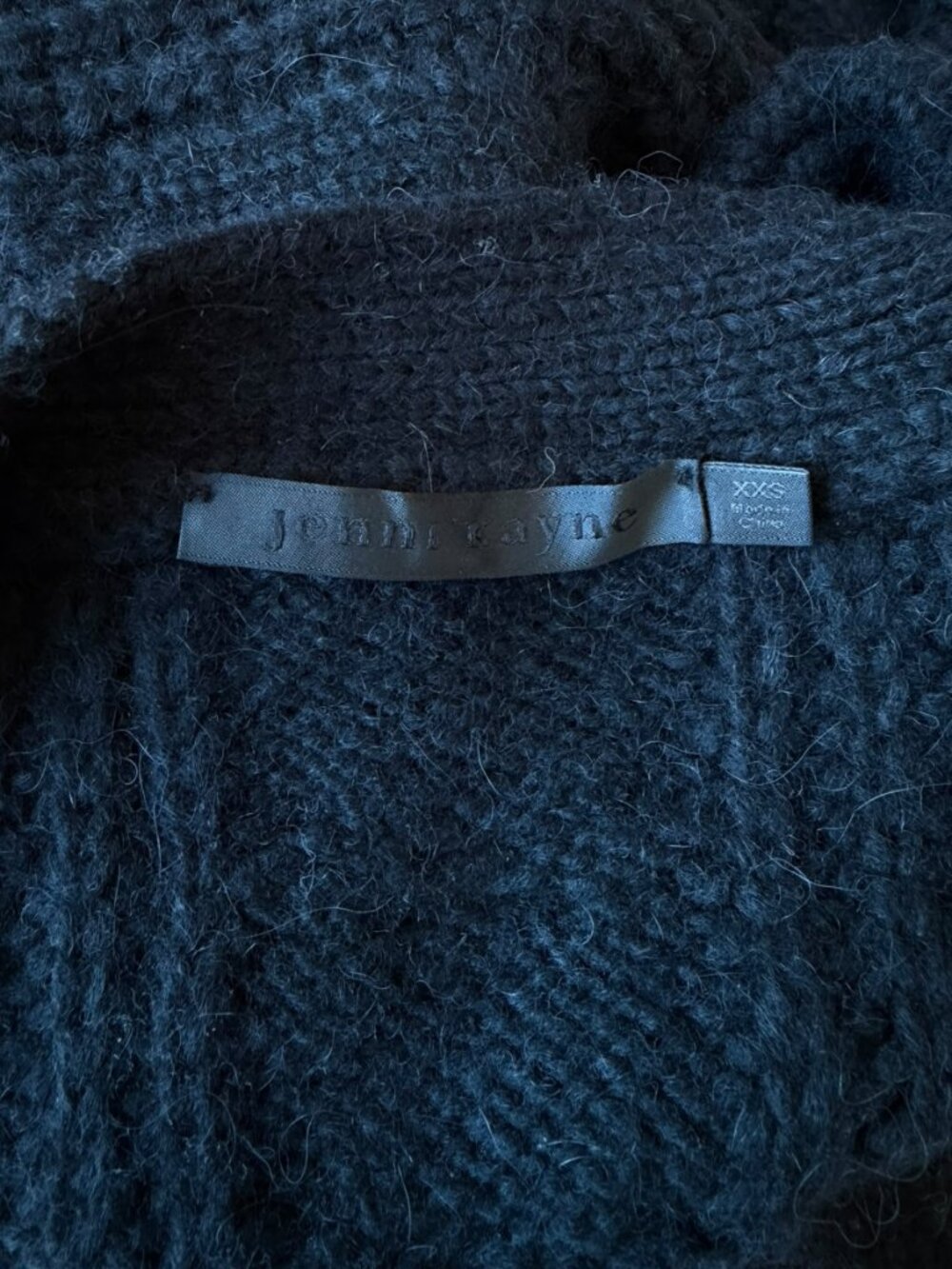 Jenni Kayne Cable Cocoon Cardigan in Black - Picture 7 of 7
